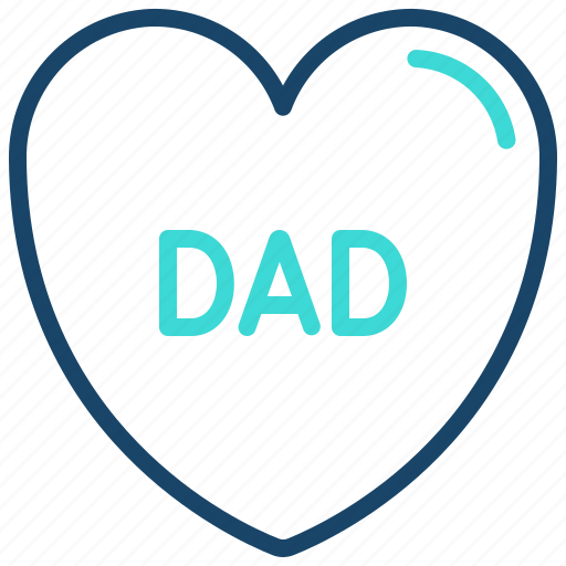 Dad, daddy, heart, love icon - Download on Iconfinder