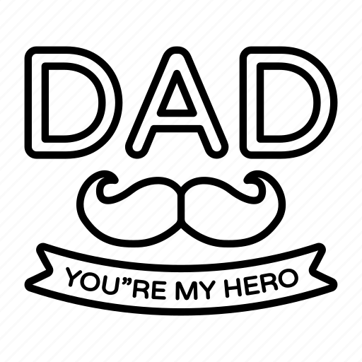 Dad love, mustache, moustache, father love, fatherhood, dad hero icon - Download on Iconfinder