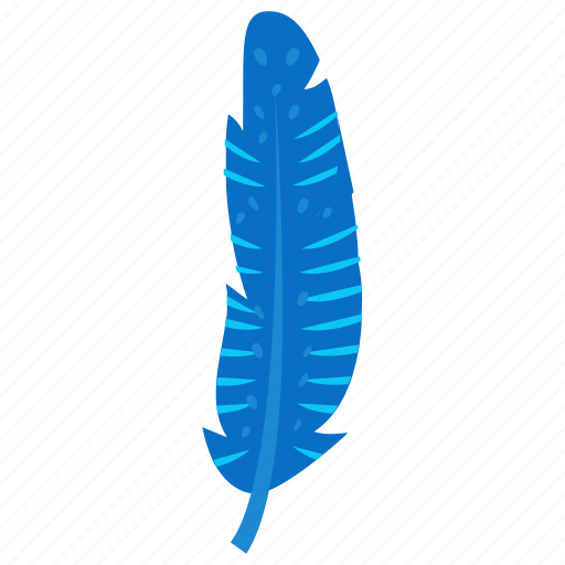 Bluebird feather, feather, plumage, plume, quill feather icon - Download on Iconfinder