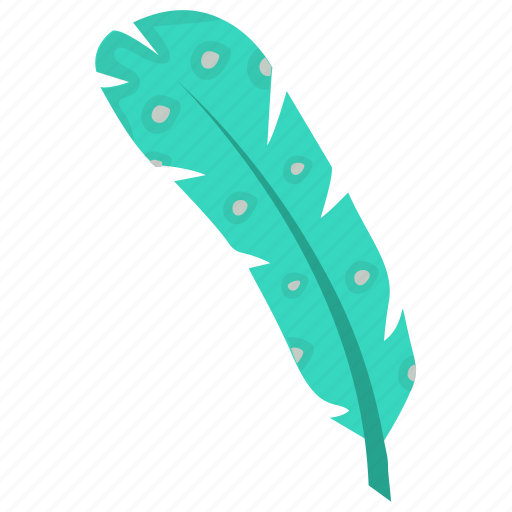 Aqua feather, bird feather, feather, plumage, plume icon - Download on Iconfinder