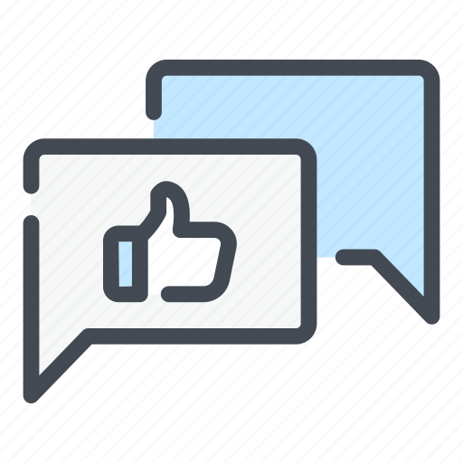 Chat, message, like, thumbs up, comment icon - Download on Iconfinder