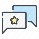 chat, message, star, best, rating, feedback