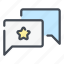 chat, message, star, best, rating, feedback 