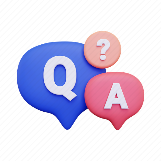 Qna, answers, questions, help, information, question 3D illustration - Download on Iconfinder