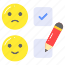 feedback, review, select, response, emojis, reactions, good