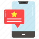 mobile rating, rate us, chat bubble, positive, review, stars, mobile