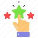 star rating, ranking, feedback, review, choice, finger, top rating