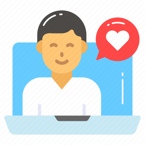 Customer, like, feedback, loyal, marketing, laptop, person icon - Download on Iconfinder