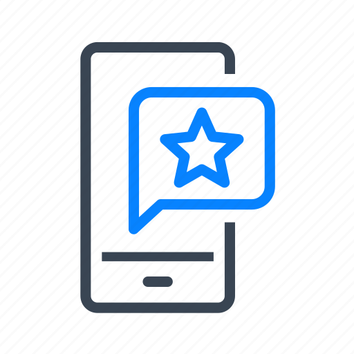 Review, rating, star, feedback, mobile, phone icon - Download on Iconfinder