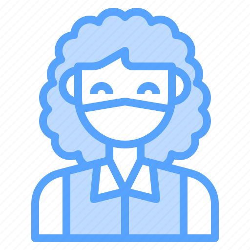 Medical, prevention, avatar, woman, girl, mask icon - Download on Iconfinder