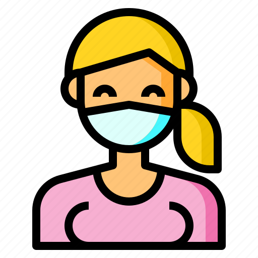 Avatar, prevention, mask, girl, woman icon - Download on Iconfinder