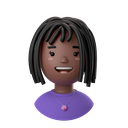 avatars, accounts, female, woman, people, person, african, necklace, curly 