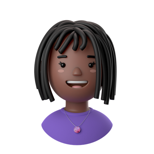 Avatars, accounts, female, woman, people, person, african 3D illustration - Free download