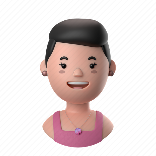 Avatars, accounts, female, woman, people, person, top 3D illustration - Download on Iconfinder