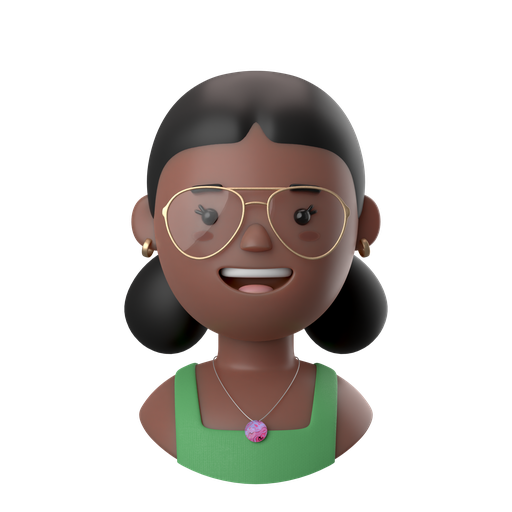 Avatars, accounts, woman, female, person, people, african 3D illustration - Free download