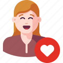 avatar, heart, like, love, profile, romantic, user