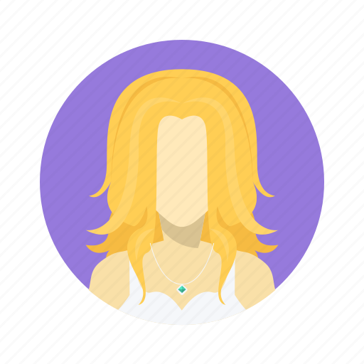 Beautiful, woman, blond, testimonial, character, team member, person icon - Download on Iconfinder