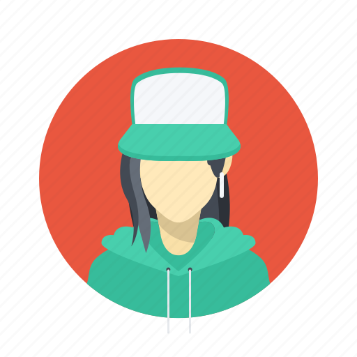 Beautiful, woman, hoodie, testimonial, user, character, person icon - Download on Iconfinder