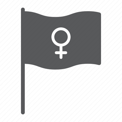 Feminism, gender, rights, flag, sexism, women, sign icon - Download on Iconfinder