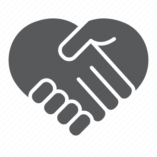 Help, love, handshake, heart, shape, partnership, support icon - Download on Iconfinder