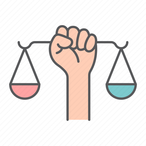 Lawyer, balance, hand, rights, civil, hold, scale icon - Download on Iconfinder