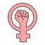 fist, hand, women, resist, protest, gender, feminism 