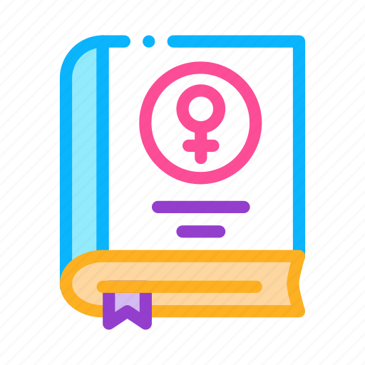 Art, book, education, female, mark icon - Download on Iconfinder