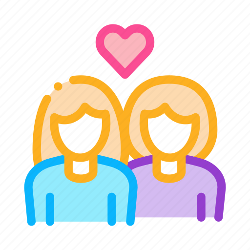 Gay, homosexual, lesbian, love, white icon - Download on Iconfinder