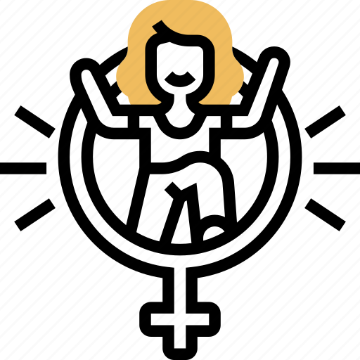 Feminism, woman, activist, right, celebration icon - Download on Iconfinder