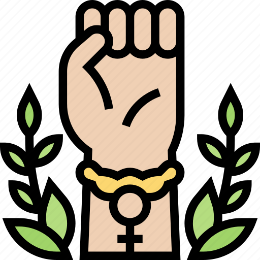 Bracelet, feminism, movement, protest, support icon - Download on Iconfinder
