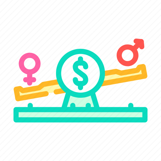 Gender, wage, gap, feminism, woman, feminist icon - Download on Iconfinder