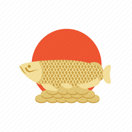 Asia, feng, fish, gold, japan, mascot, shui icon - Download on Iconfinder