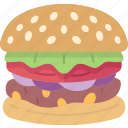 hamburger, bread, food, meal, tasty