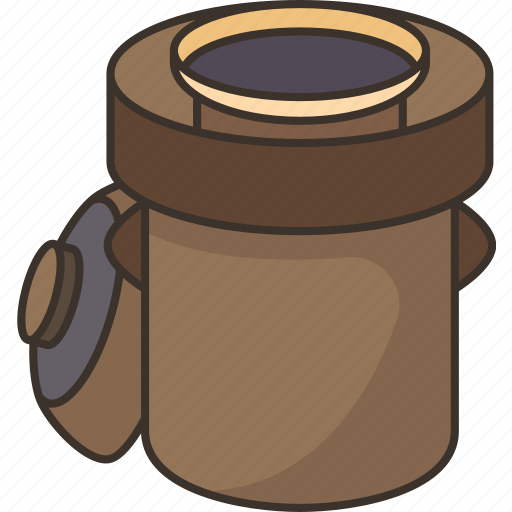 Crock, fermentation, jar, lid, container icon - Download on Iconfinder