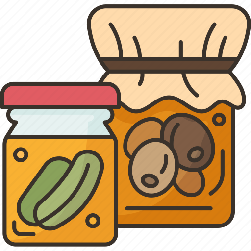 Pickles, jars, vegetable, probiotics, food icon - Download on Iconfinder