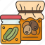 pickles, jars, vegetable, probiotics, food 