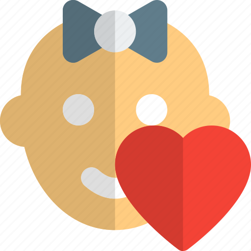 Baby, girl, fertility, pregnancy, heart icon - Download on Iconfinder
