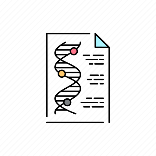 Genetic, diagnosis, document icon - Download on Iconfinder