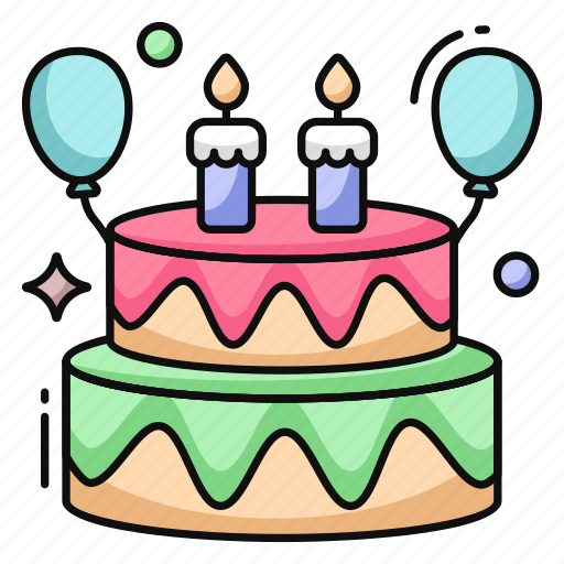 Cake, edible, party cake, candle cake, bakery item icon - Download on Iconfinder