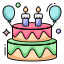 cake, edible, party cake, candle cake, bakery item 
