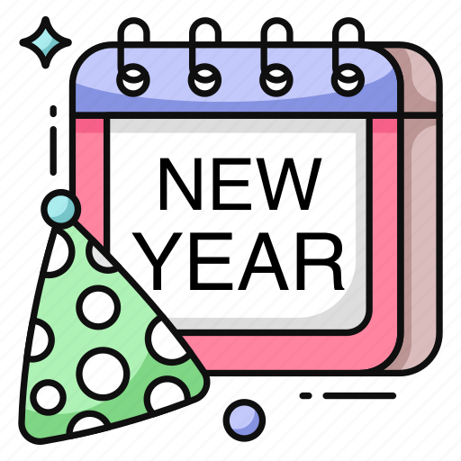 New year calendar, daybook, datebook, almanac, schedule icon - Download on Iconfinder