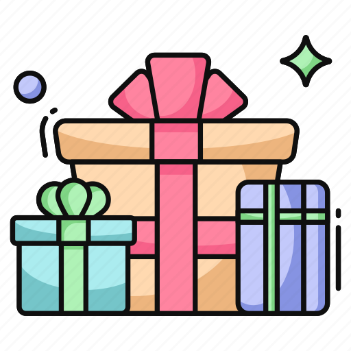 Gifts, presents, giftboxes, wrapped boxes, gift packages icon - Download on Iconfinder