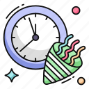 party timer, party reminder, party counter, clock, timepiece