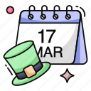 saint patrick&#x27;s day, reminder, festival schedule, almanac, calendar