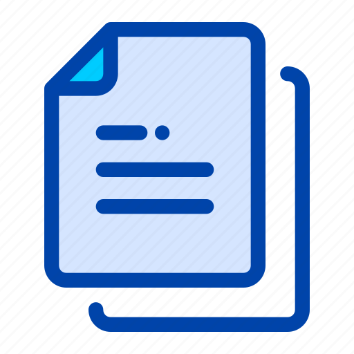 Copy, document, documents, duplicate, file, office, paper icon - Download on Iconfinder