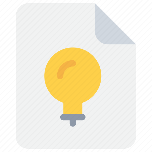 Creative, document, file, idea, light icon - Download on Iconfinder