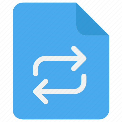Arrow, document, exchange, file icon - Download on Iconfinder