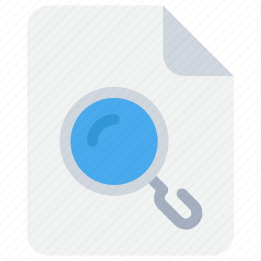 Document, file, research, search icon - Download on Iconfinder