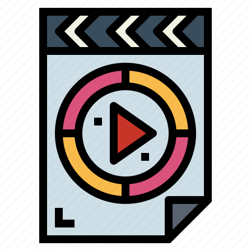 File, film, movie, multimedia, reel, video icon - Download on Iconfinder
