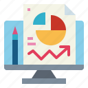 analytics, graphic, monitor, stats
